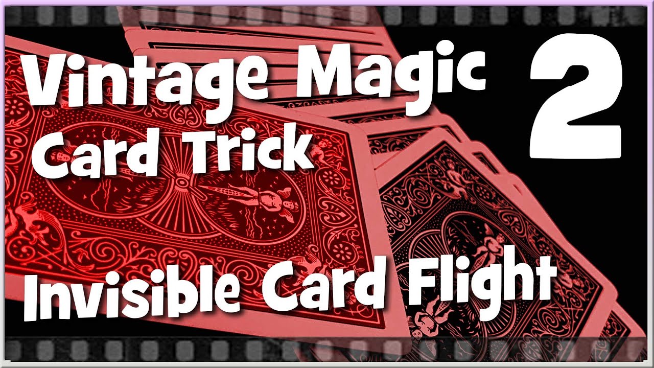 Vintage Retro Magic Card Trick - Invisible Card Tutorial - Close up Magic