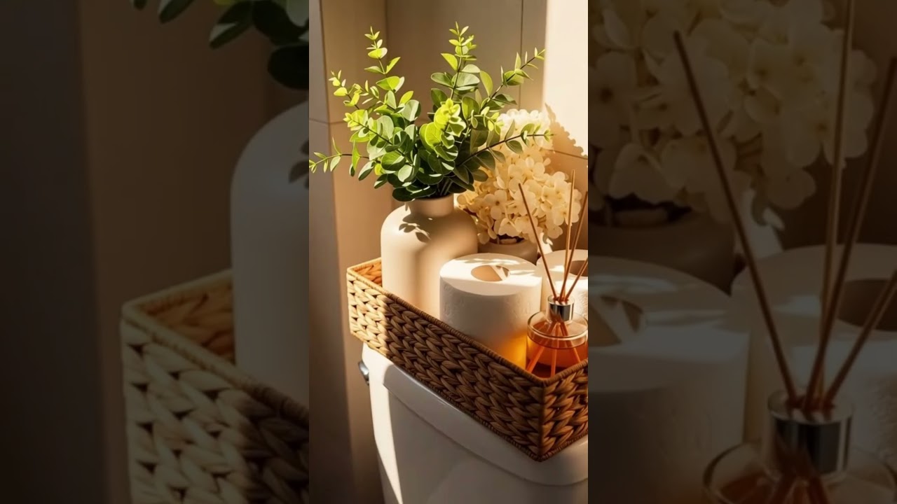 Cozy Bathroom Decor Ideas | Simple Neutral Styling 🤍  