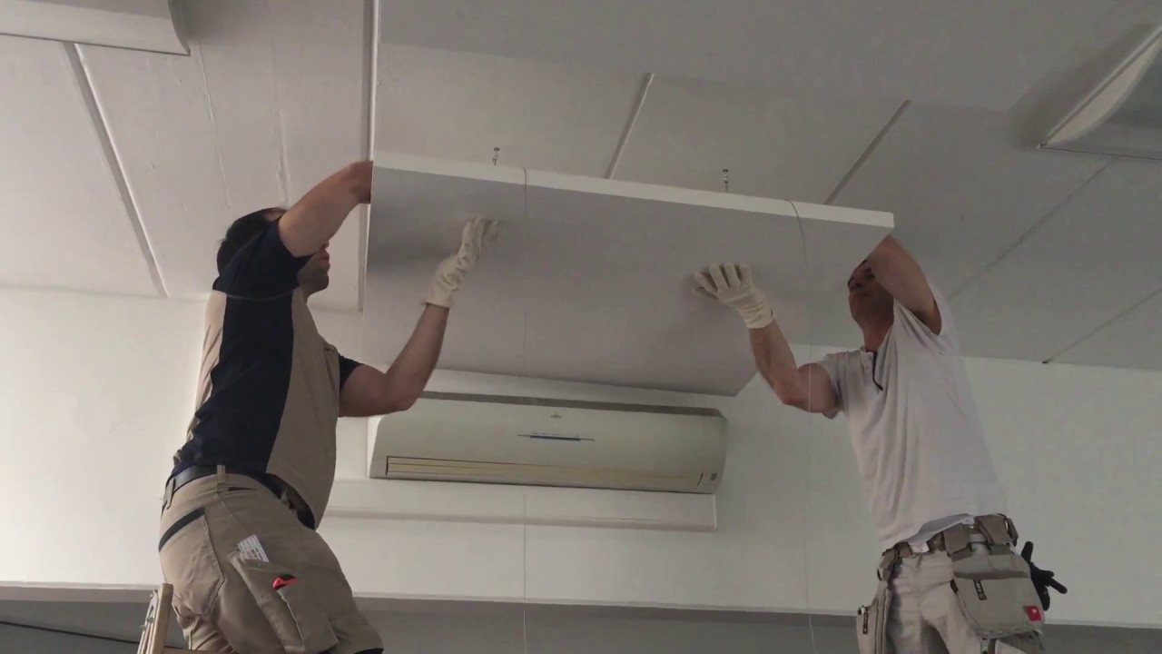 Deckensegel Solo Square Montage