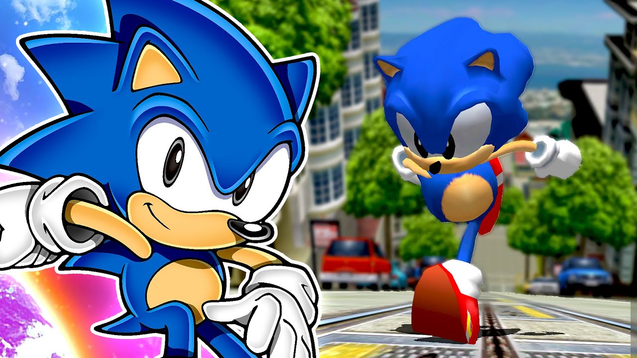 Playable Classic Sonic in Sonic Adventure 2