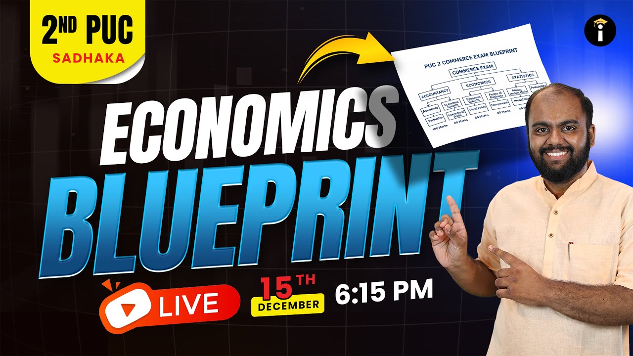 PU 2 Economics Blueprint - 2026 LIVE 🔥 | Score Smart in Exams | Karnataka PU Board #exampreparation