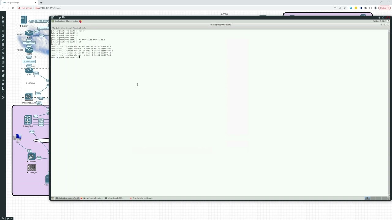 Intro to Linux - Rocky Linux 9 - Linux Commands - mv, cp, rm