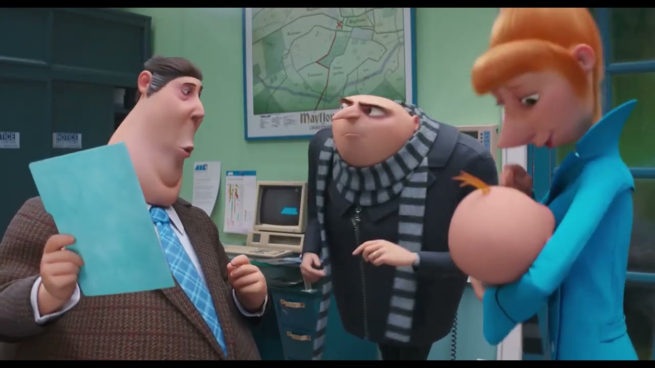 Despicable Me 4 Movie Clip - Gru Moves To His New House With New Identities | Animated Studio