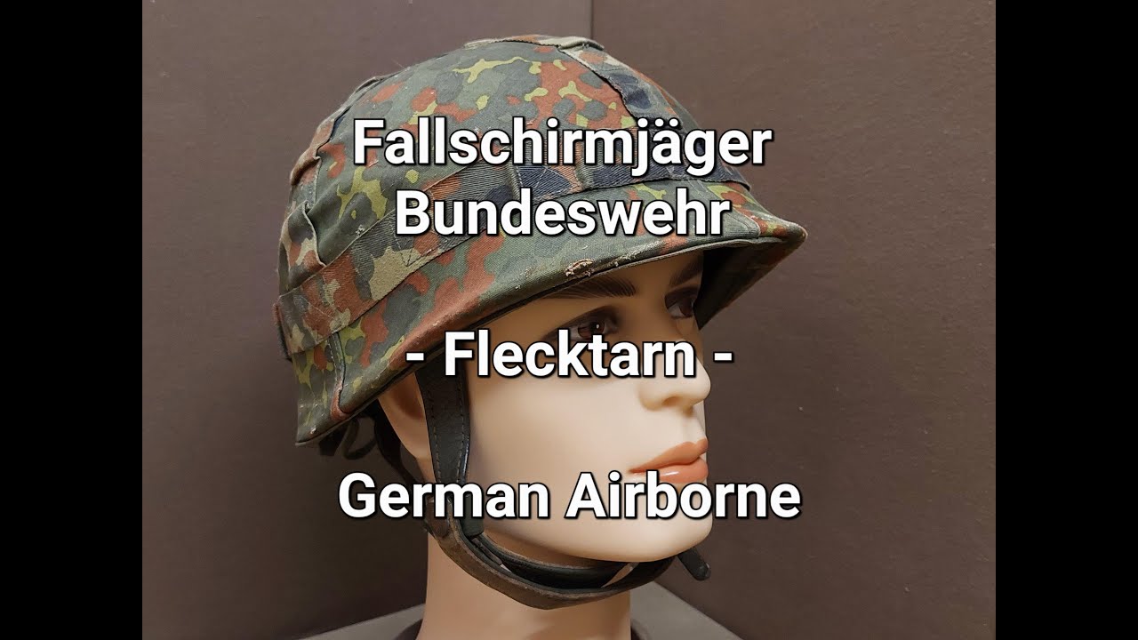 Military Equipment of the World, Helm Fallschirmj&auml;ger mit Flecktarn Helmbezug, Punkttarn, Bundeswehr