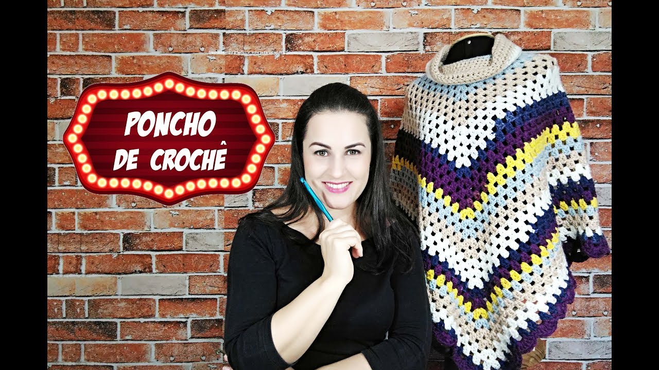 PONCHO DE CROCHÊ