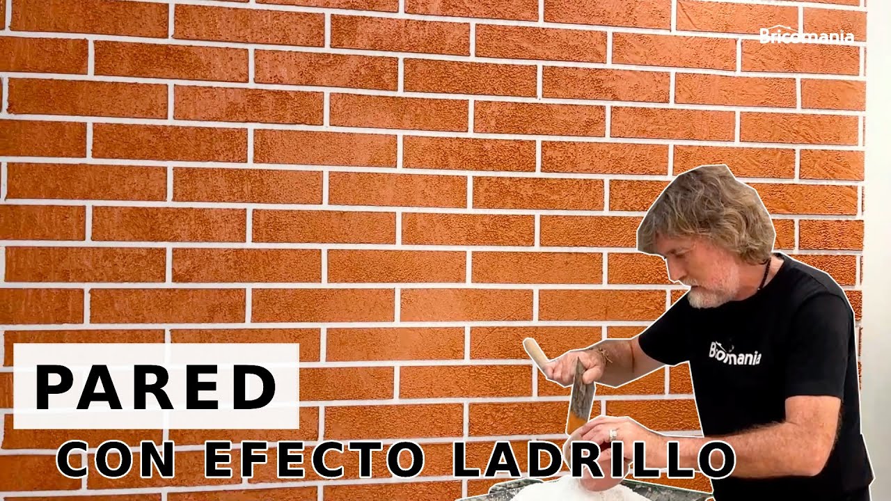 PARED con EFECTO LADRILLO // Paso a Paso con Bricomania