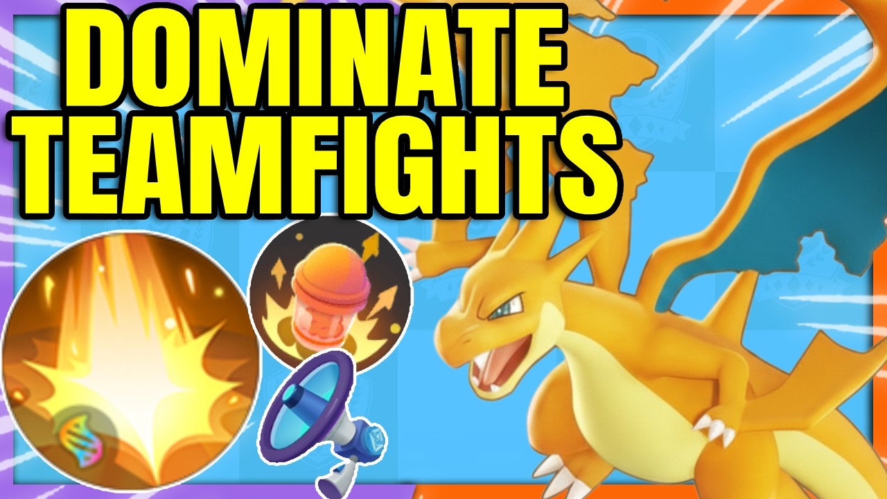 This MEGA CHARIZARD Y BUILD dominates Teamfights | Pokemon Unite
