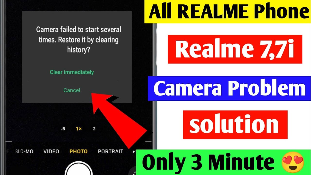 📷camera failed to start several times. restore it by clearing history realme 7 | camera failed |2025