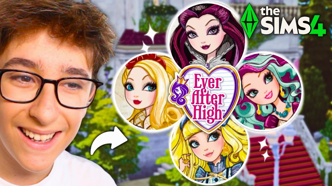 Cada HABITACIÓN es un PERSONAJE de EVER AFTER HIGH en Los Sims 4
