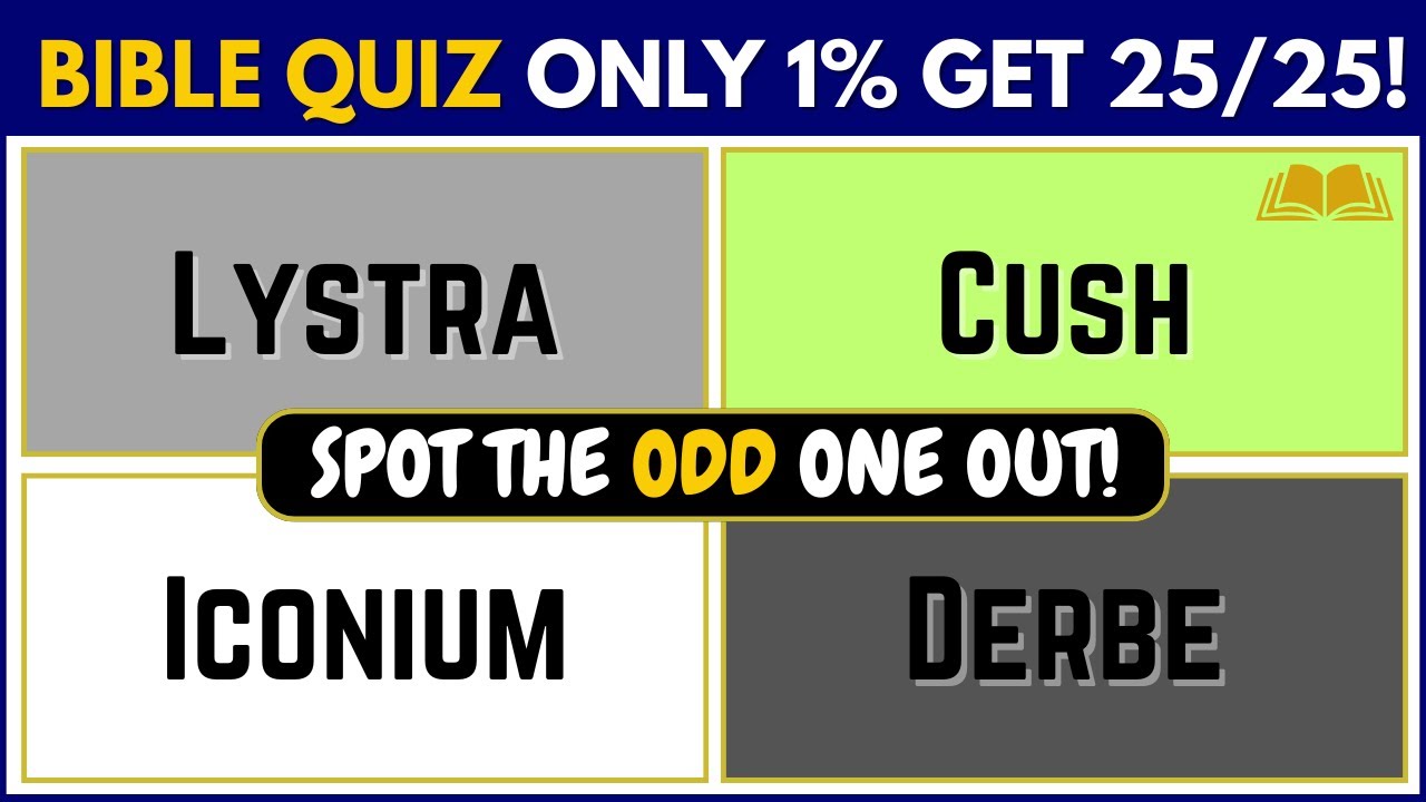 ODD ONE OUT Bible Cities Mastery: Can You Spot the Hidden Difference? #biblequiz