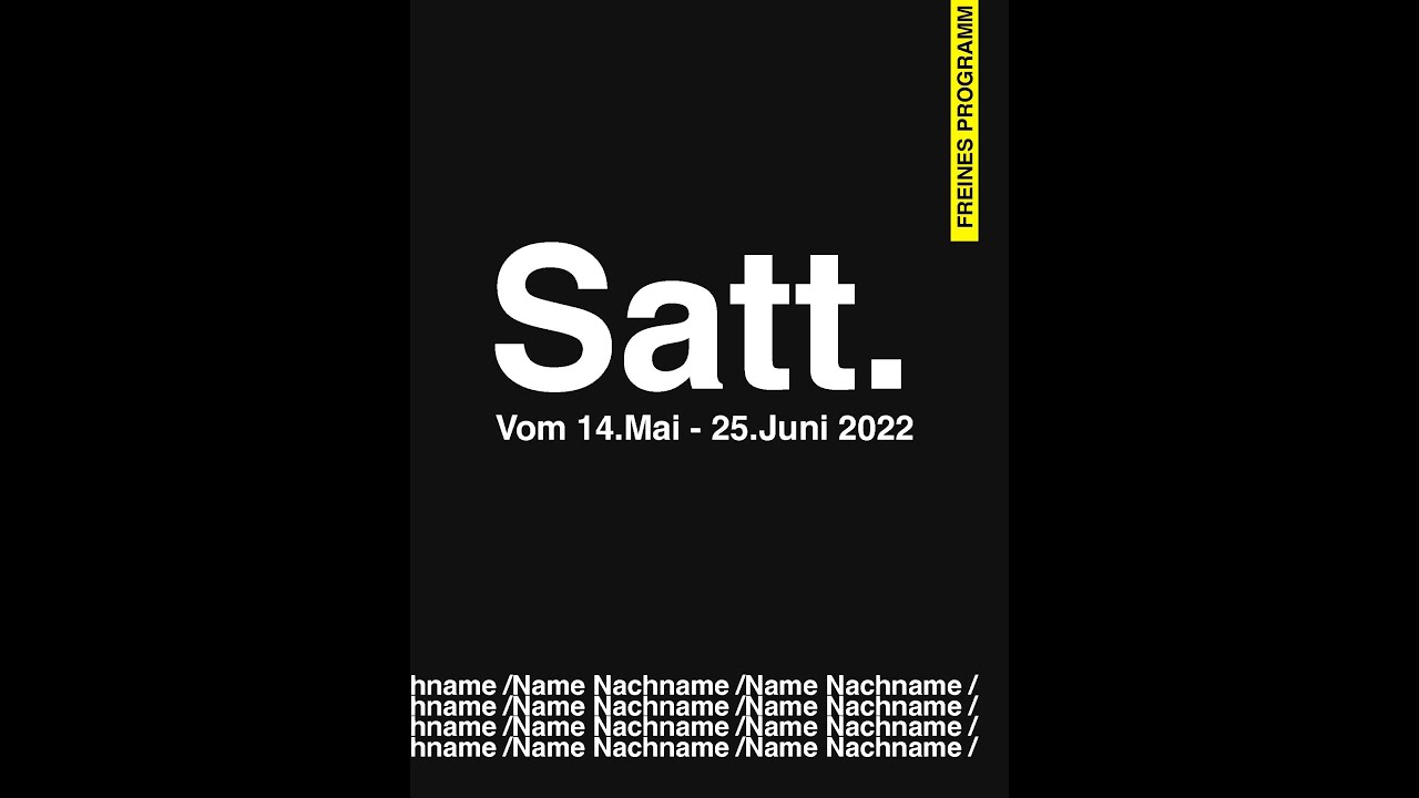 Ausstellung Satt