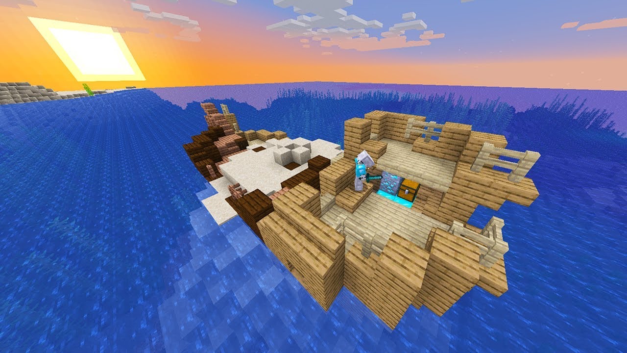 Schip gevonden in Minecraft