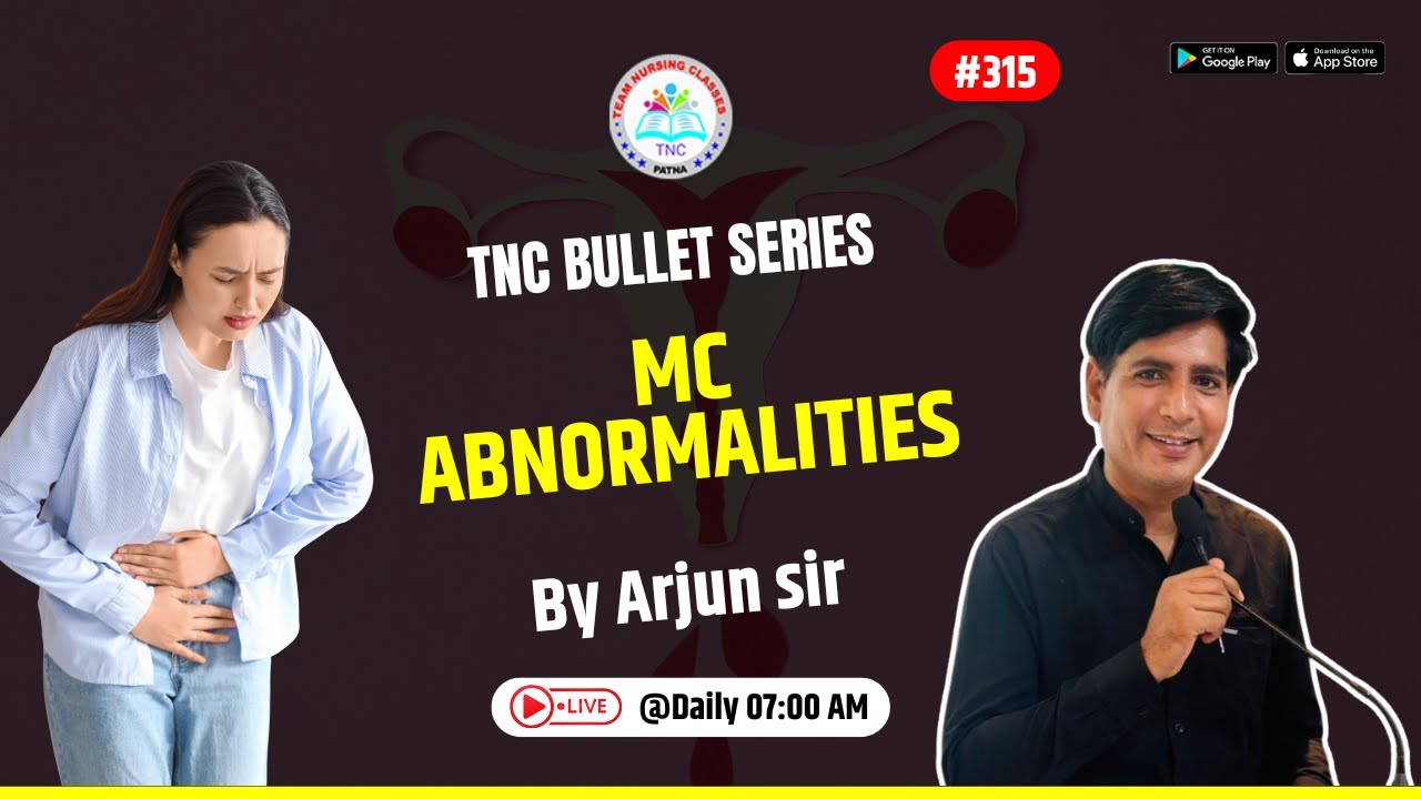 Mc Abnormalities || TNC Bullet Series # 315 || Most Important Topic || Daily 7.00 AM || NURSING EXAM
