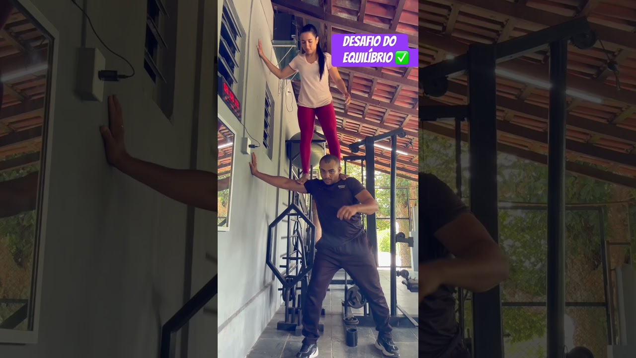 Mais um desafio 💪🏼✅ #shorts #viral #academia #humorfit #casal #desafiofitness #for&ccedil;a #desafiante