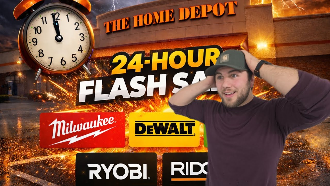Home Depot 24-Hour Flash Sale (Milwaukee, DeWalt, Ryobi, RIDGID)