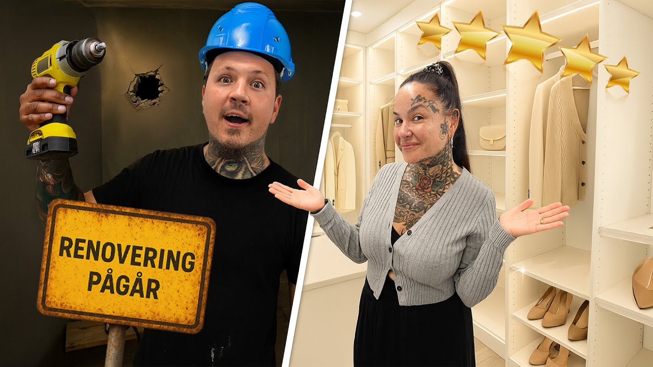 Förvandlar Ett Rum Till En Lyxig Walk-In-Closet *Resultatet Blev MAGISKT*