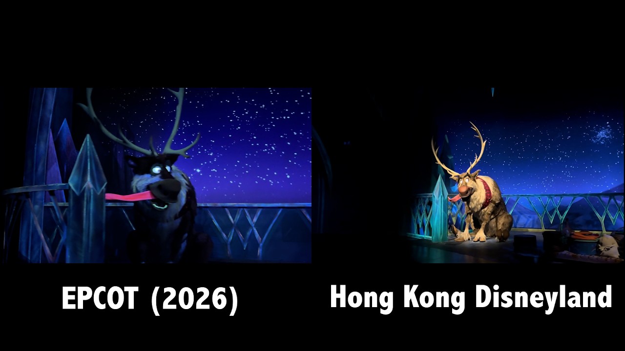 Frozen Ever After - EPCOT (2026 Update) vs. Hong Kong Disneyland - SIDE BY SIDE Scene Comparisons