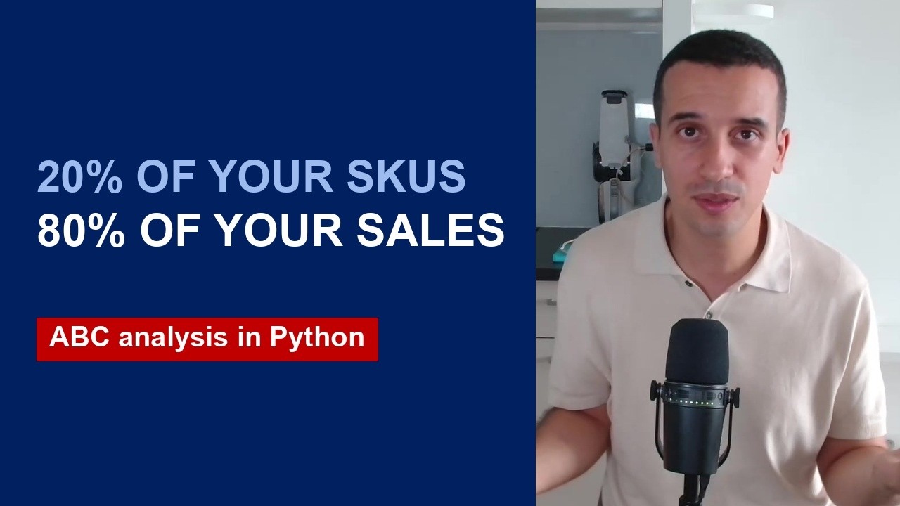 Tutorial Supply Chain Analytics with Python  - ABC Analysis (Full Tutorial)