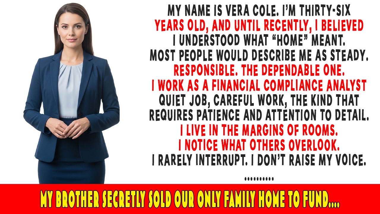 My Brother Sold Our Parents’ House To Fund His Girlfriend’s Dream Then Learned I Control The Money