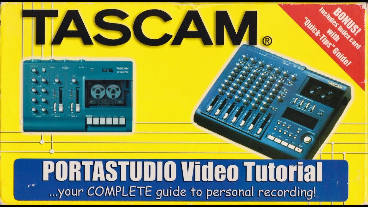 Tascam (Cassette) Portastudio Video Tutorial (1999 VHS)