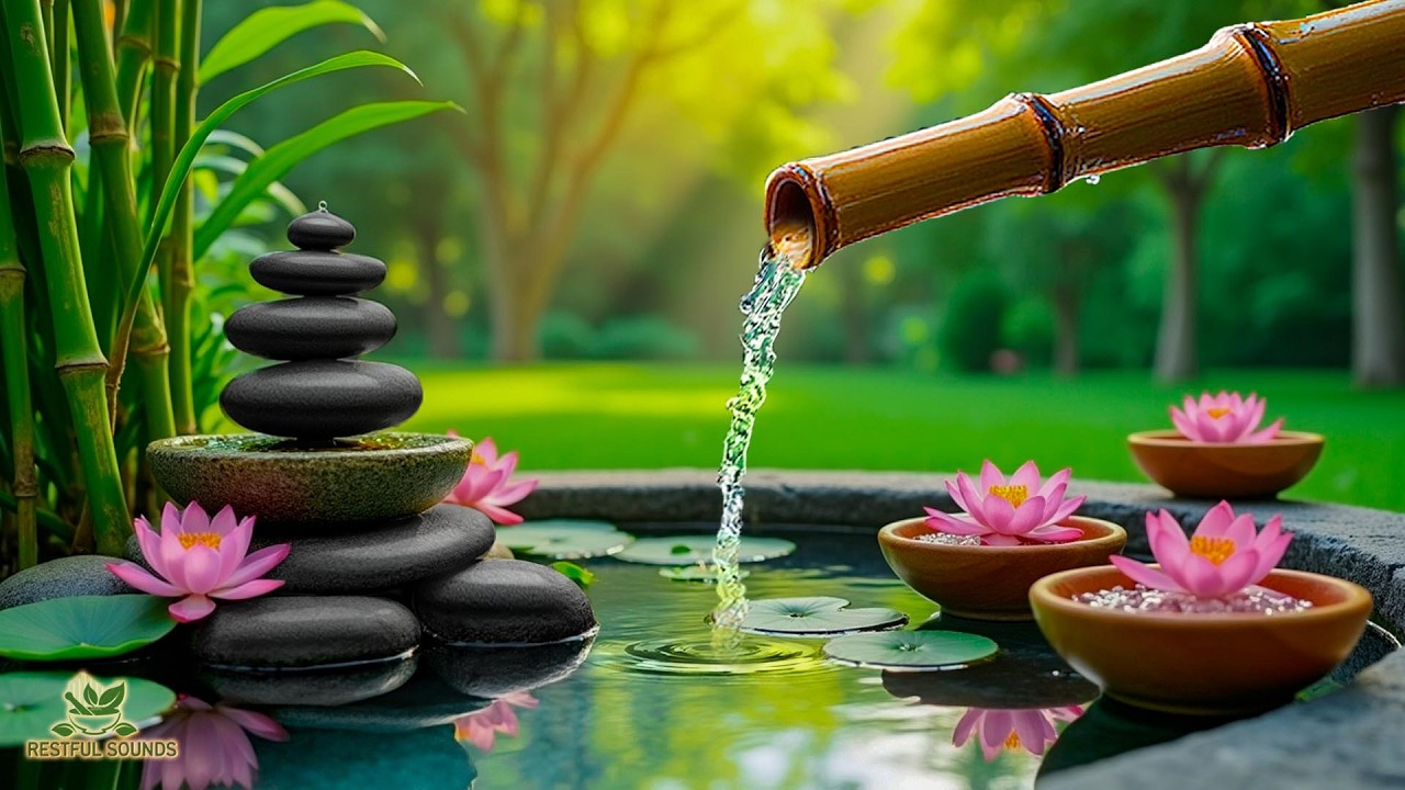 Beautiful Piano &  Water Sounds 🌿 Calming Music for Meditation, Healing, Stress Relief & Deep Sleep