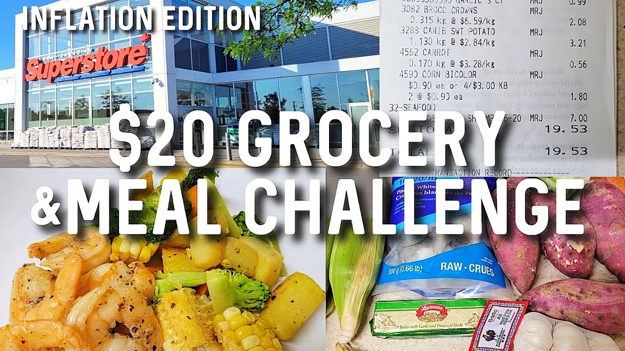 $20 Grocery & Meal Challenge in Toronto | Grocery Budget Challenge #budgetlife