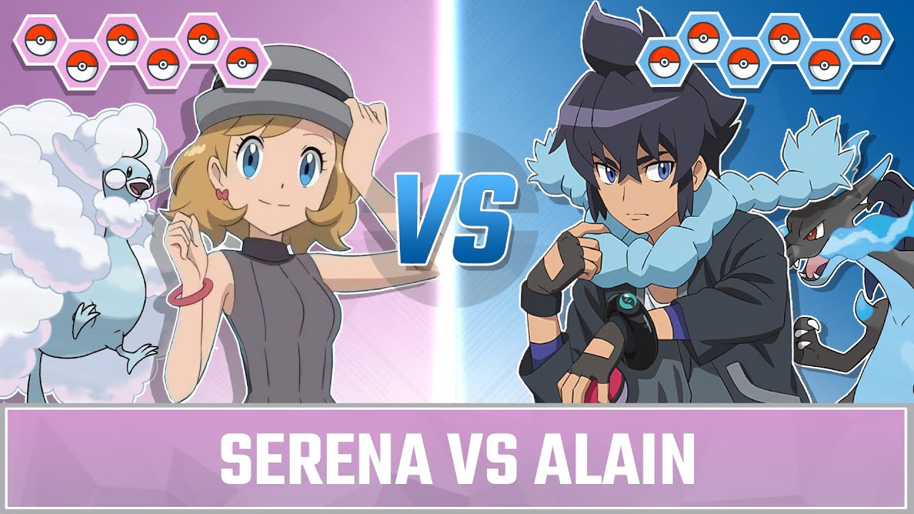 Kalos Pokemon Battle: Champion Serena vs Alain