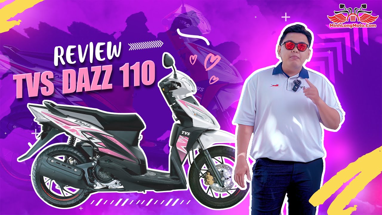 TVS DAZZ 110 - Giá siêu rẻ chỉ có 2x triệu - vẻ ngoài góc cạnh cá tính
