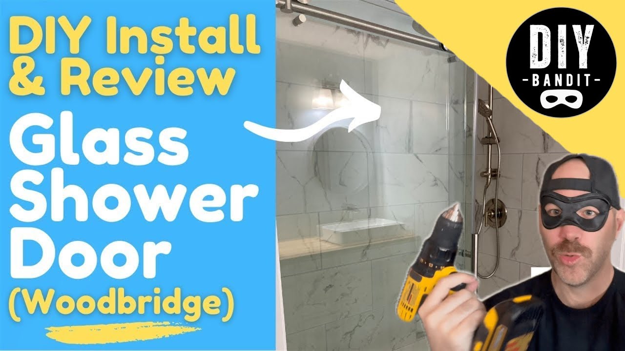️🔥 Woodbridge Frameless Glass Shower Door➔How to DIY Install: Step-by-Step Instructions + Review