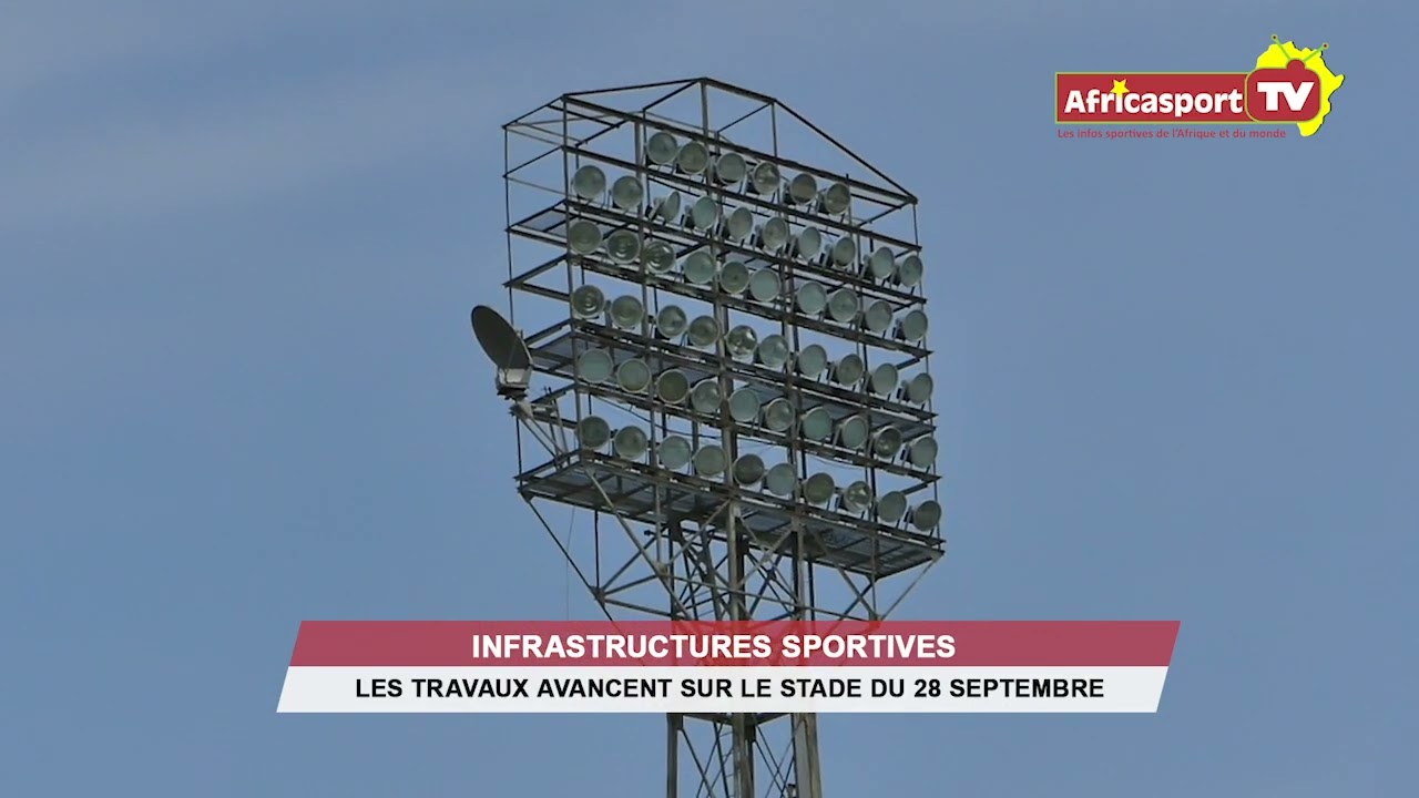Infrastructure sportive : voici l’état d’avancement des travaux sur le stade du 28 septembre