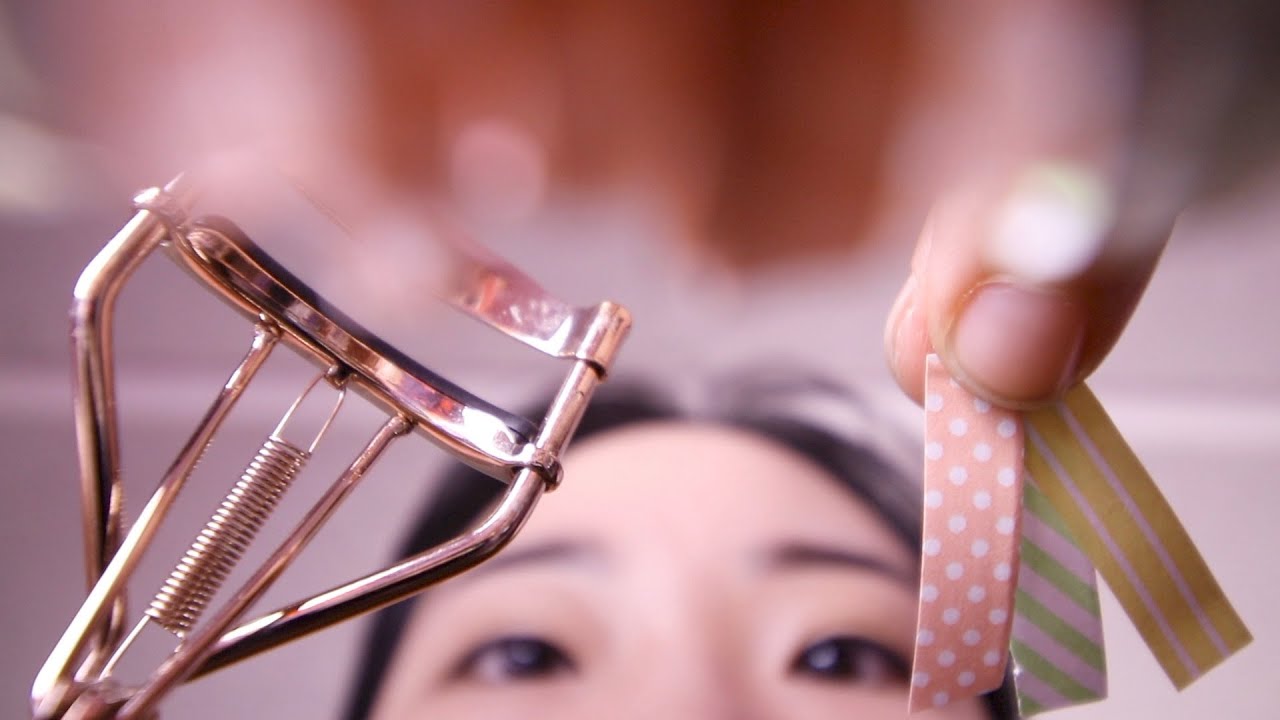 1인칭 속눈썹 연장 ASMRㅣ테이프로 속눈썹 연장 Eyelash extensions with tape (🙅No Talking)