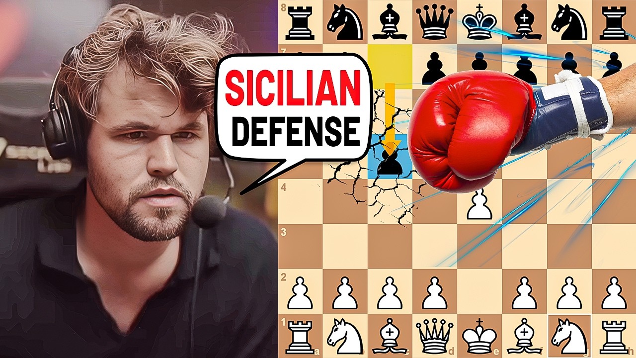 Magnus Carlsen Shows How to Win Against the Sicilian!
