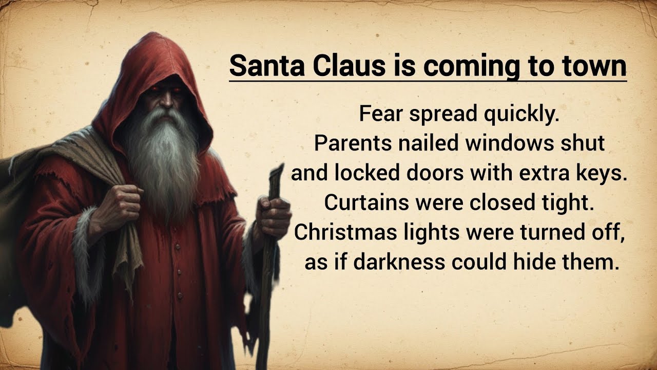 Santa Claus is coming to town: Short Horror Story || Learn English Through Story Level 4 🔥