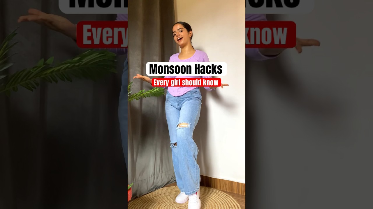 Monsoon Hacks every girl should know ☔️⛈️ #youtubeshorts