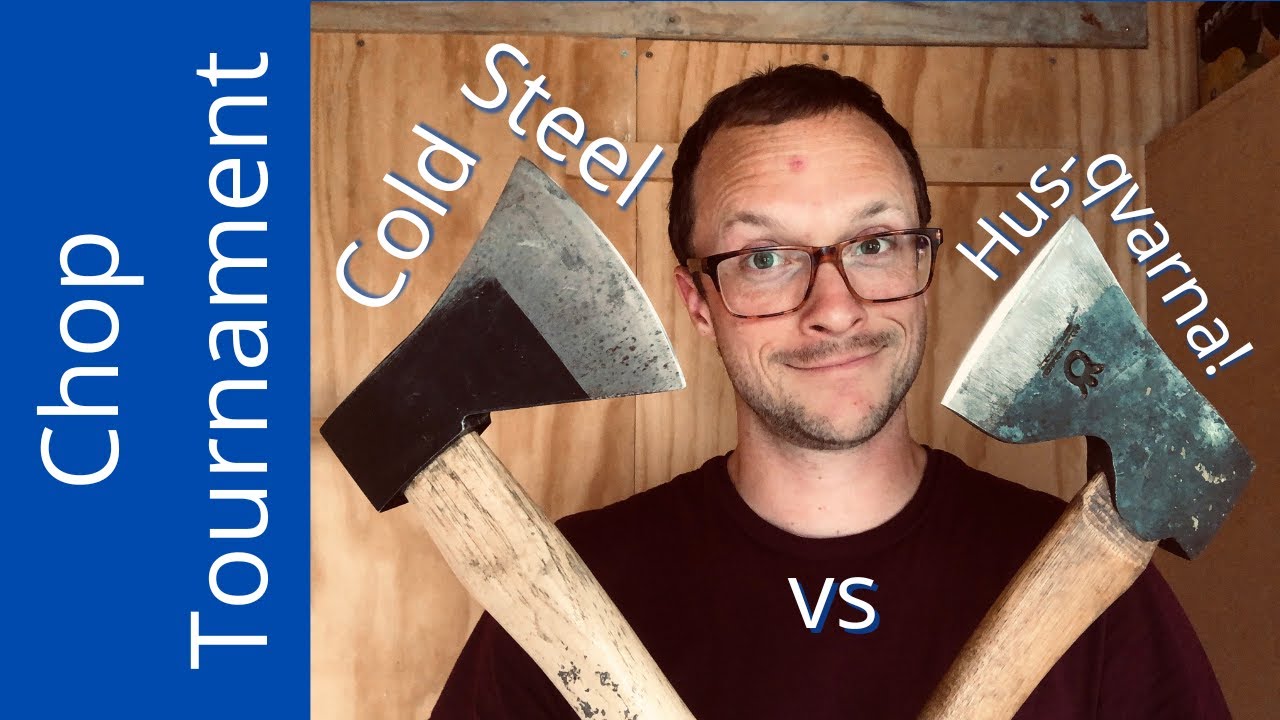 Husqvarna Carpenter's Axe vs Cold Steel Trail Boss | Chop Tournament