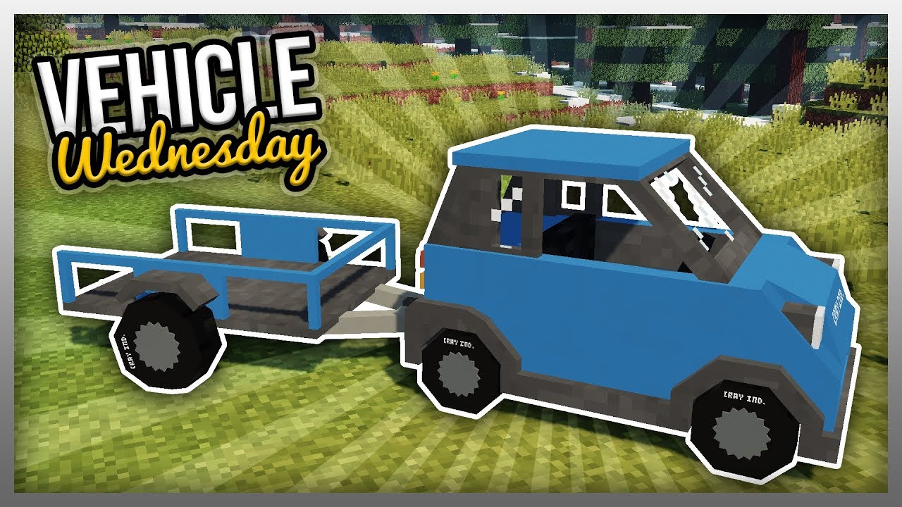 ✔️ Working TRAILER in Minecraft! (Vehicle Wednesday)