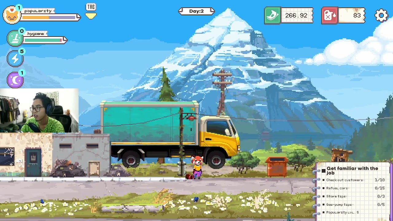 FIKRY PLAY THE LAST GAS STATION EP 1-CUTE FOX SELLING PETROL!!
