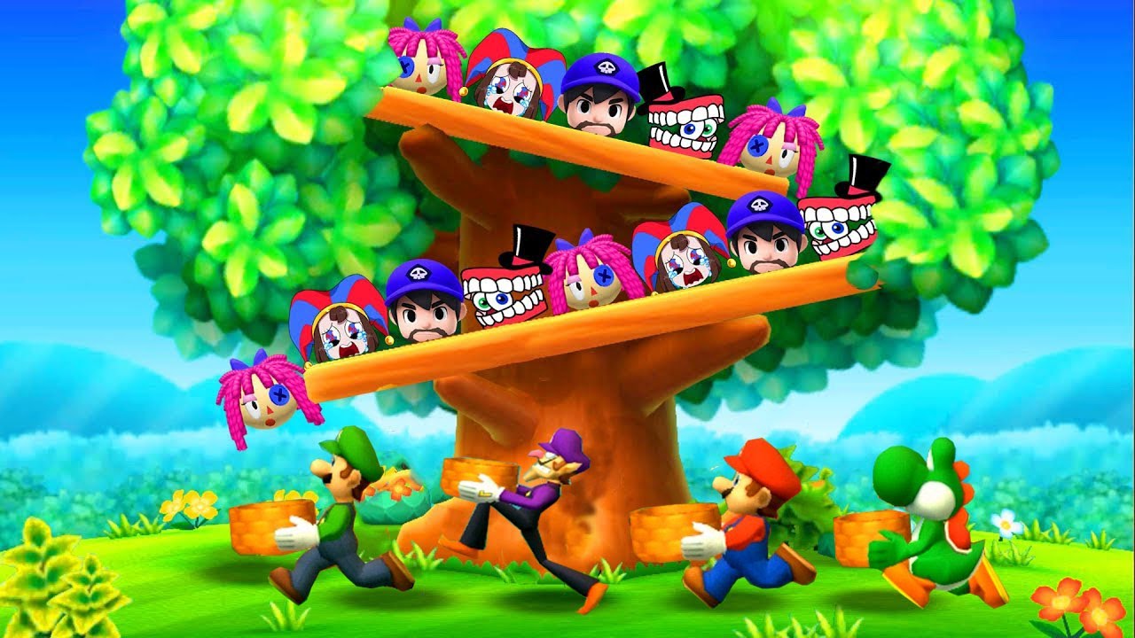【3DS マリオパーティ100 ミニゲームコレクション】ミニゲーム マリオvsルイージvsワルイージvsヨッシー（最強CPU「たつじん」）