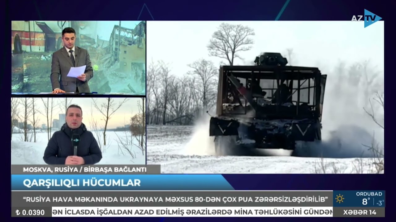 Rusiya hava məkanında Ukraynaya məxsus 80-dən çox pua zərərsizləşdirilib