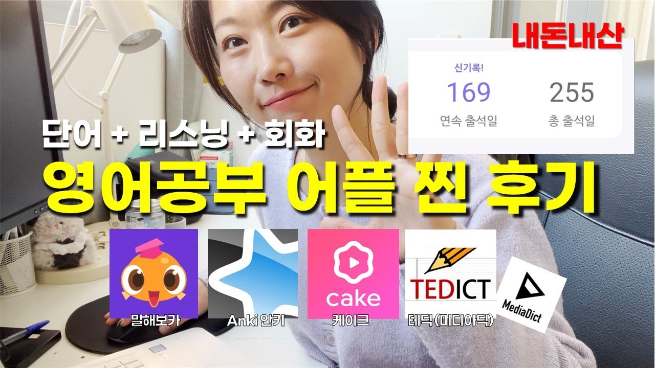 광고❌ 매일 사용중인 영어공부 어플 장단점 다 말해봅니다 | 말해보카, 케이크, 안키(Anki), Tedict(테딕)