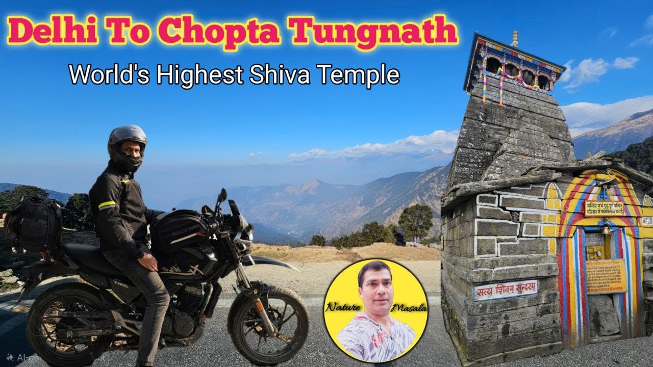 Delhi to Tungnath Bike Ride🏍️| World’s Highest Shiva Temple | #tungnath #shiv #chopta #bike