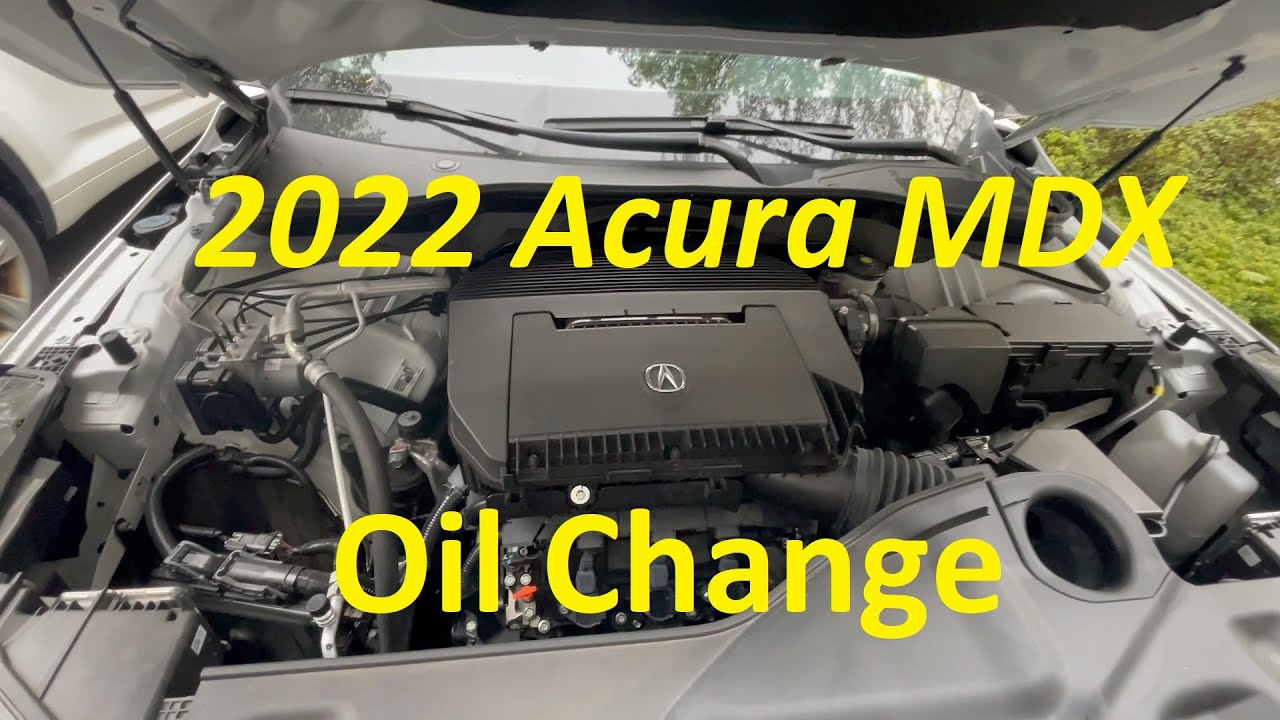How To 2022 Acura MDX SH-AWD 3.5L Oil Change and Reset Maintenance Light DIY Made Easy 0W-20