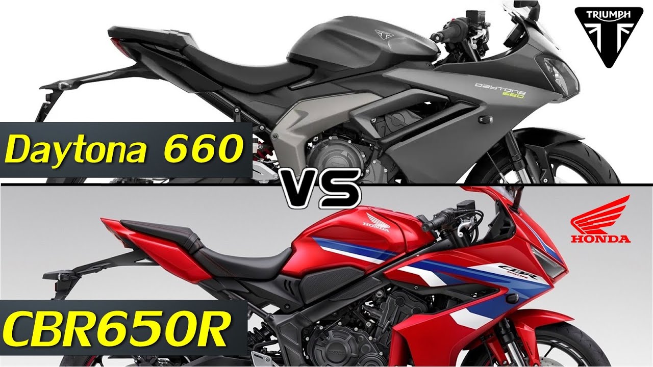 Triumph Daytona 660 vs Honda CBR650R |Comprison 2024 Models |TM