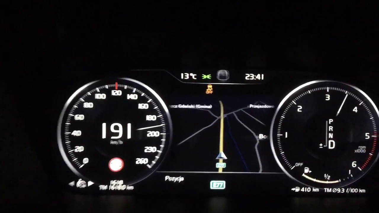 Volvo S90 D4 190 KM Acceleration 0-200 Km/h