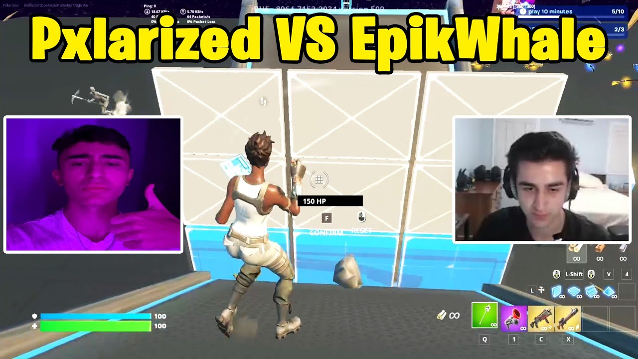 Pxlarized VS Epikwhale 1v1 Buildfights!