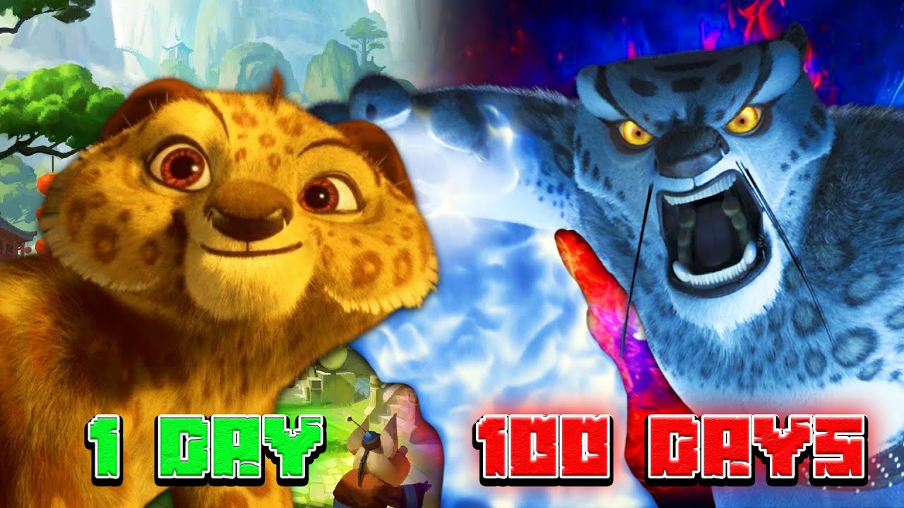 จะเกิดอะไรขึ้น!!🐯เอาชีวิตรอด 100 วันโดยกลายร่างเป็นเสือดาวหิมะ🐯| Minecraft 100days