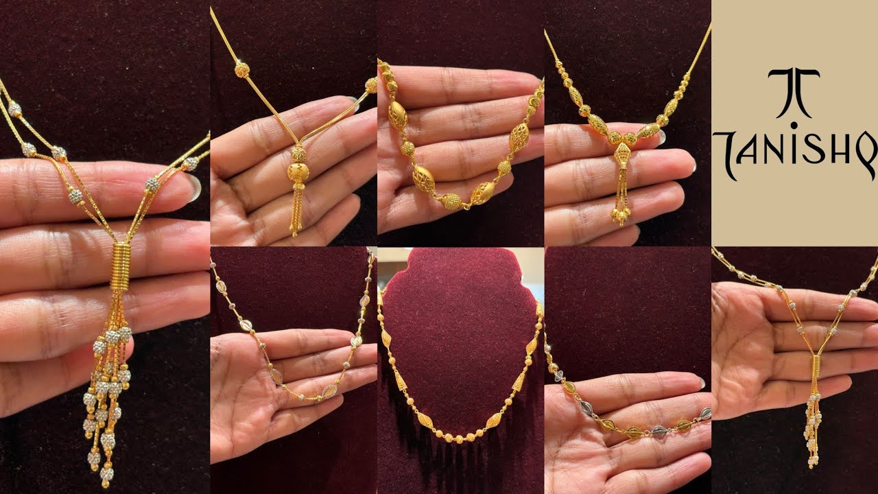 Tanishq Latest Gold Chain Design 💕 || Tanishq Gold Chain Collection For Female Start Just 😱 5 Gram 