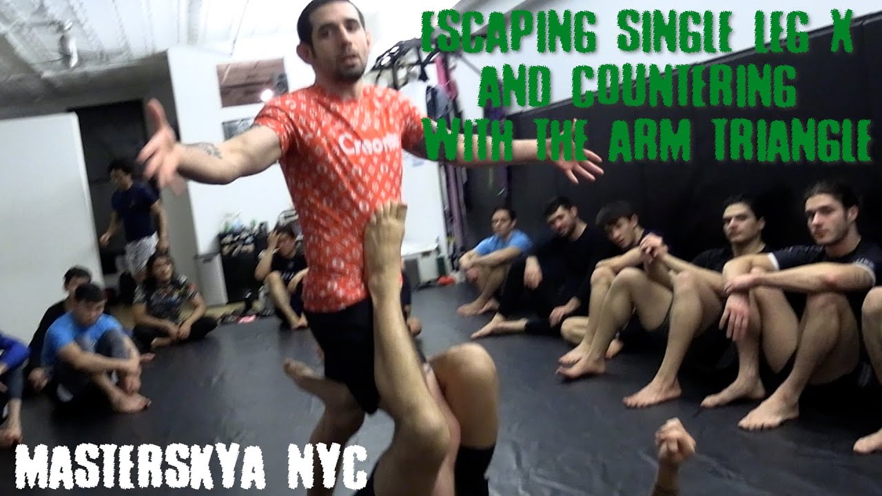 Masterskya BJJ - Escaping Single Leg X and countering with the Arm Triangle