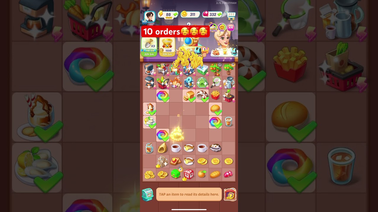 Gossipharbor | merge | 10 orders in one go #gossipharbor #merge #games #shorts
