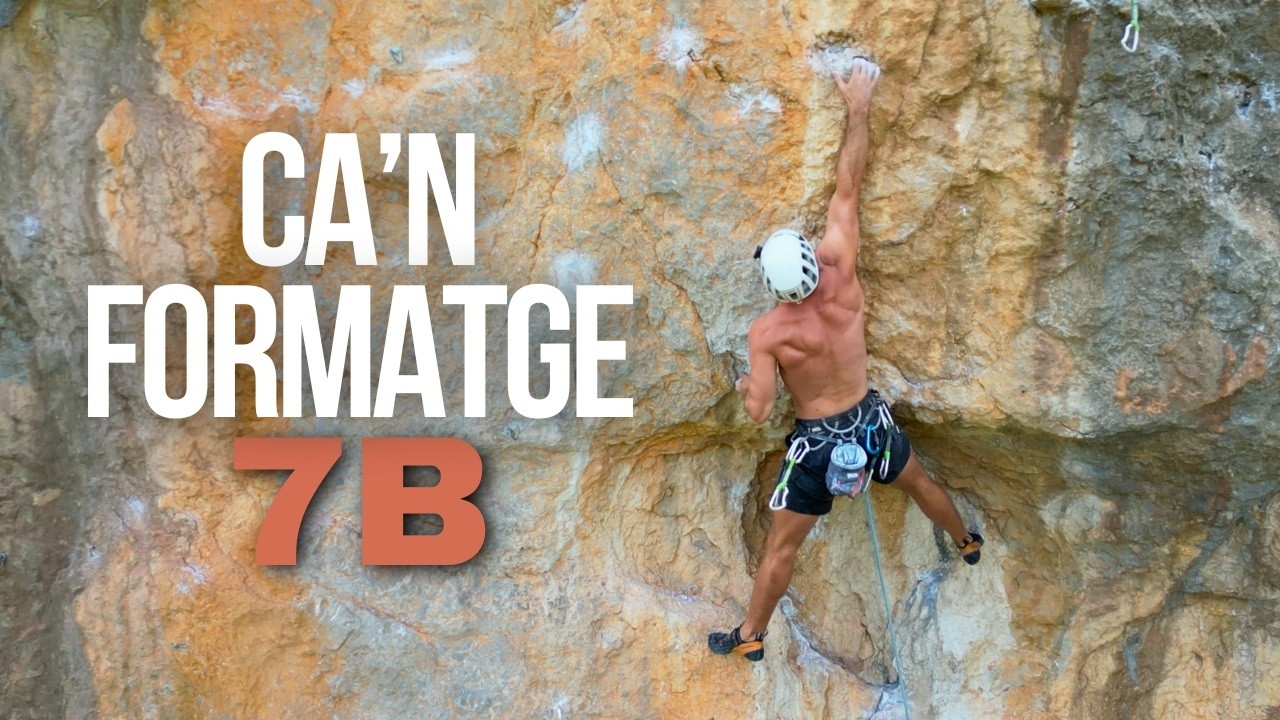 🔴 ¡¡El BLOQUE 💎 de esta VIA se me atascó!! Pero por poco 😎| Ca'n Formatge (7b) | Escalada comentada